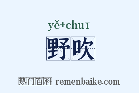 野吹是什么意思的图片